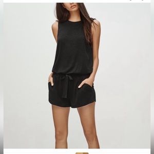 ARITZIA WILFRED FREE Izabel Romper Black